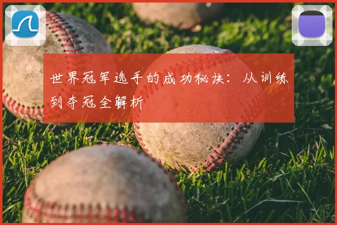 世界冠军选手的成功秘诀：从训练到夺冠全解析